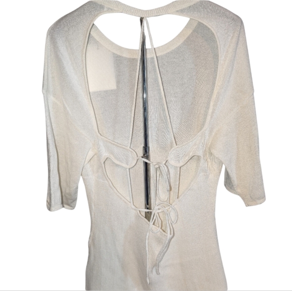 NWT Christopher Esber The Back Knit Tee | Open Back Designer Top | Size Large - Picture 8 of 11